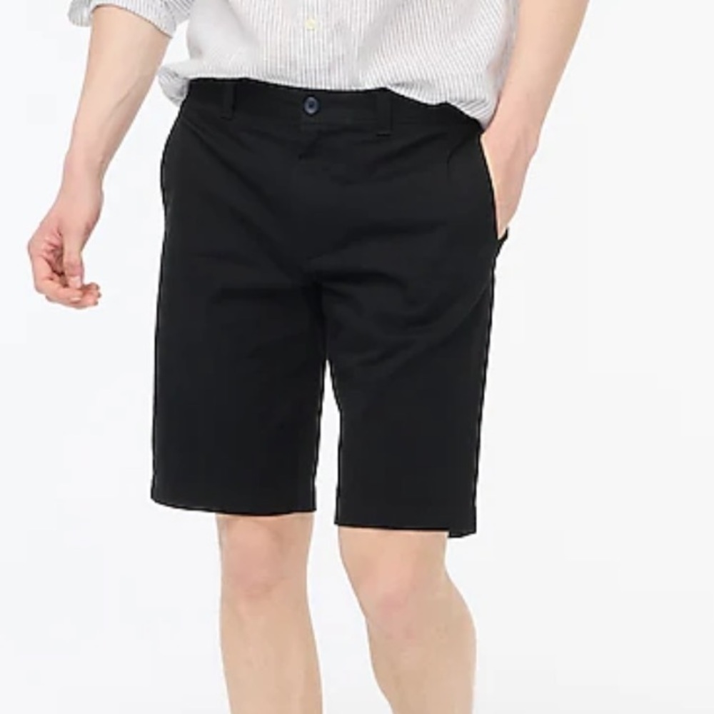 J crew 11” flex khaki shorts black